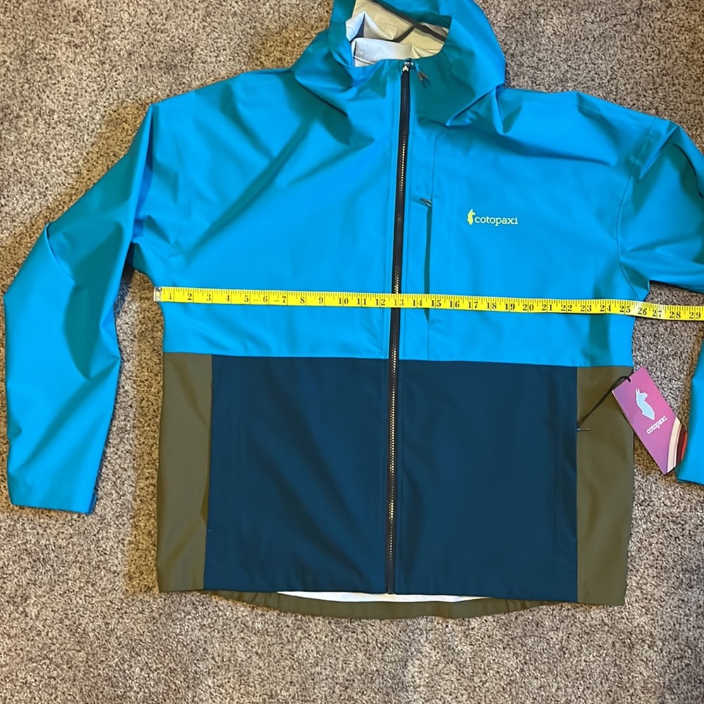 Cotopaxi Cielo Rain Jacket “Mineral Blue” Mens XL NWT - Picture 8 of 11